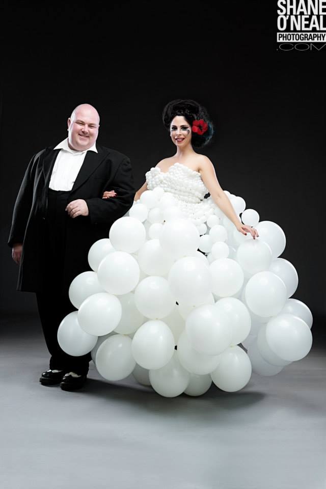 Circus couture balloon dresses