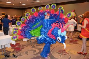 balloon peacock 