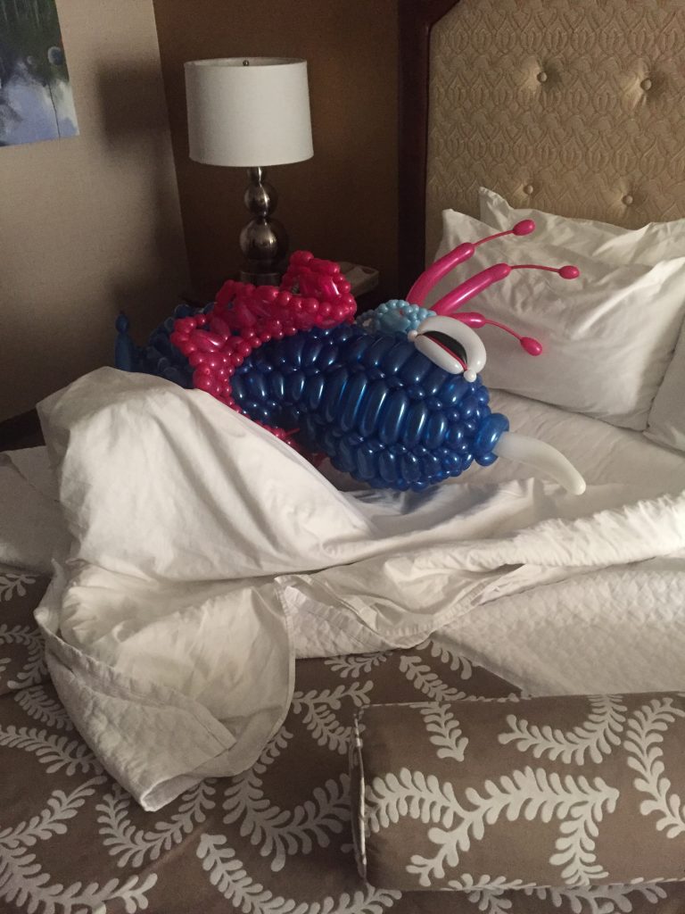 balloon peacock
