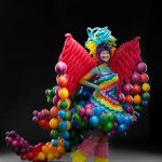 rainbow balloon costume